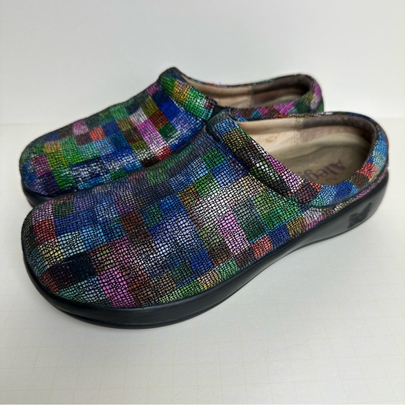 Alegria Clogs Womens Size 38 or 8 - 8.5 US Kay-585 Multicolor Mules Nurse - Picture 2 of 8